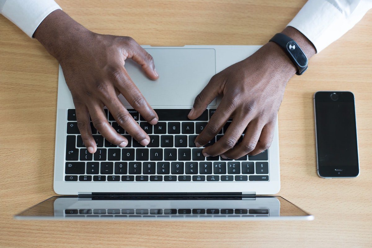 Hands on a computer keyboard. Engineering Internship Cover Letter